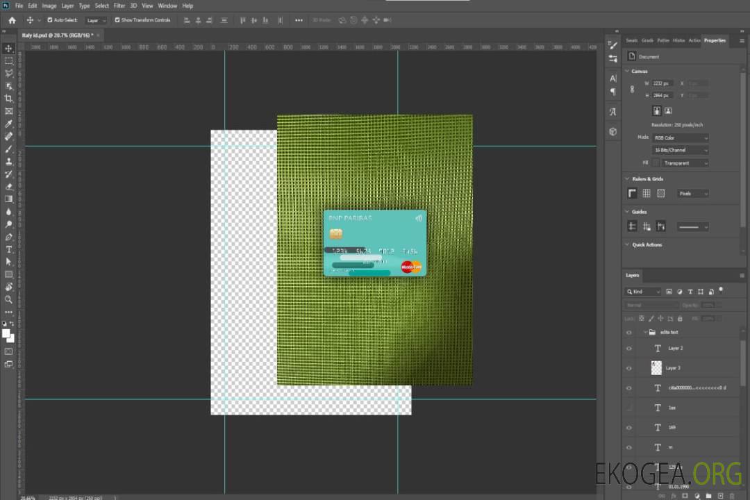 USA BNP Paribas Banque mastercard photolook recto template